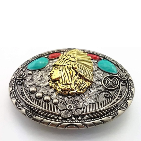 Native American Indian Eagle belt buckle - Picture 2 of 3